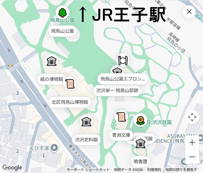 第５回飛鳥山ハワイフェスティバルでの会場地図